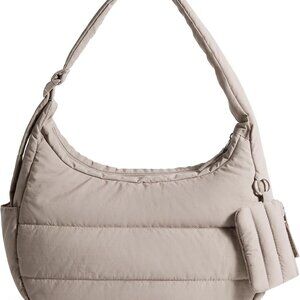 Small Puffer Shoulder Bag for Women Crossbody Light & Compact with Pockets
